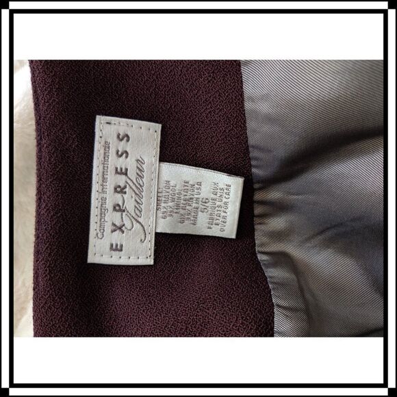 Vintage! EUC! Express Suit Skirt Size 5/6 - Picture 4 of 4